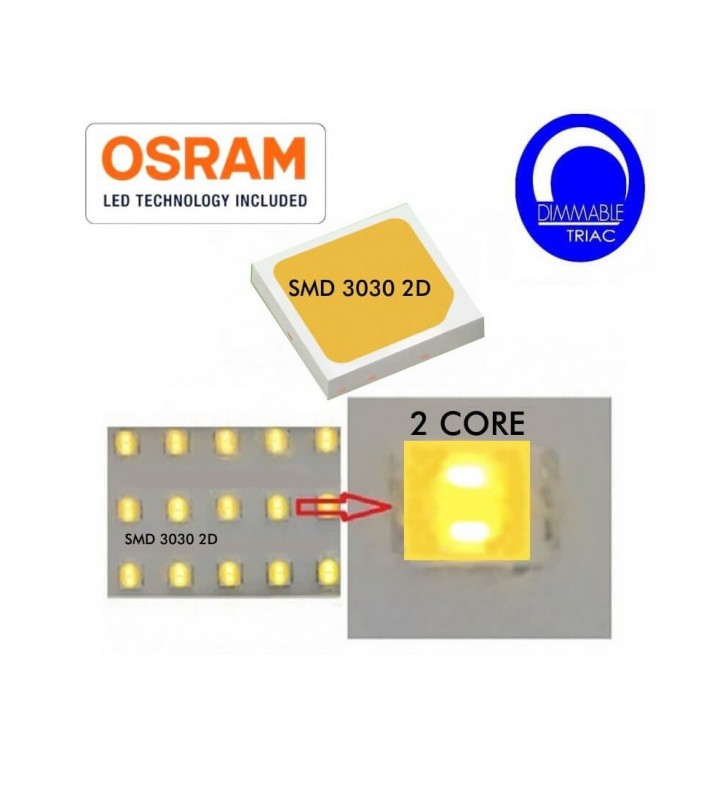 Gamelle LED 100W - Dimmable - Noire - Référence HB100PROC1 - Chip OSRAM SMD 3030 - Haute luminosité et efficacité_3