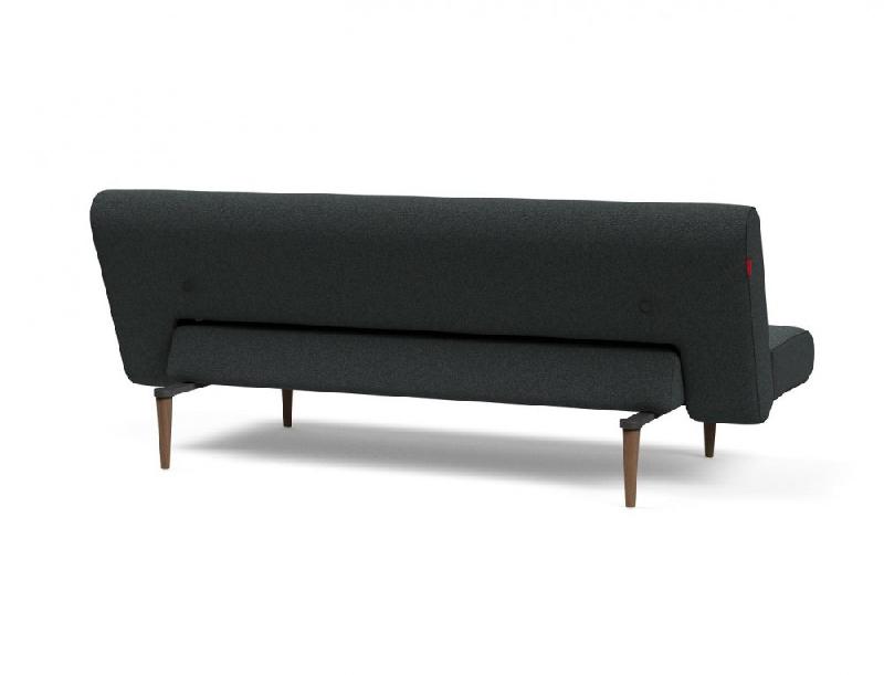 Canapé lit design Innovation Living UNFURL convertible 200x120 cm - Tissu bouclé Black Raven_3