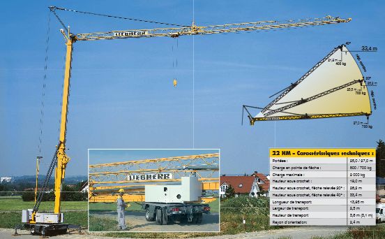 22 HM - Grue mobile à montage rapide Liebherr - Hauteur max. sous crochet 19,00 m - Portée max. 27,00 m_3