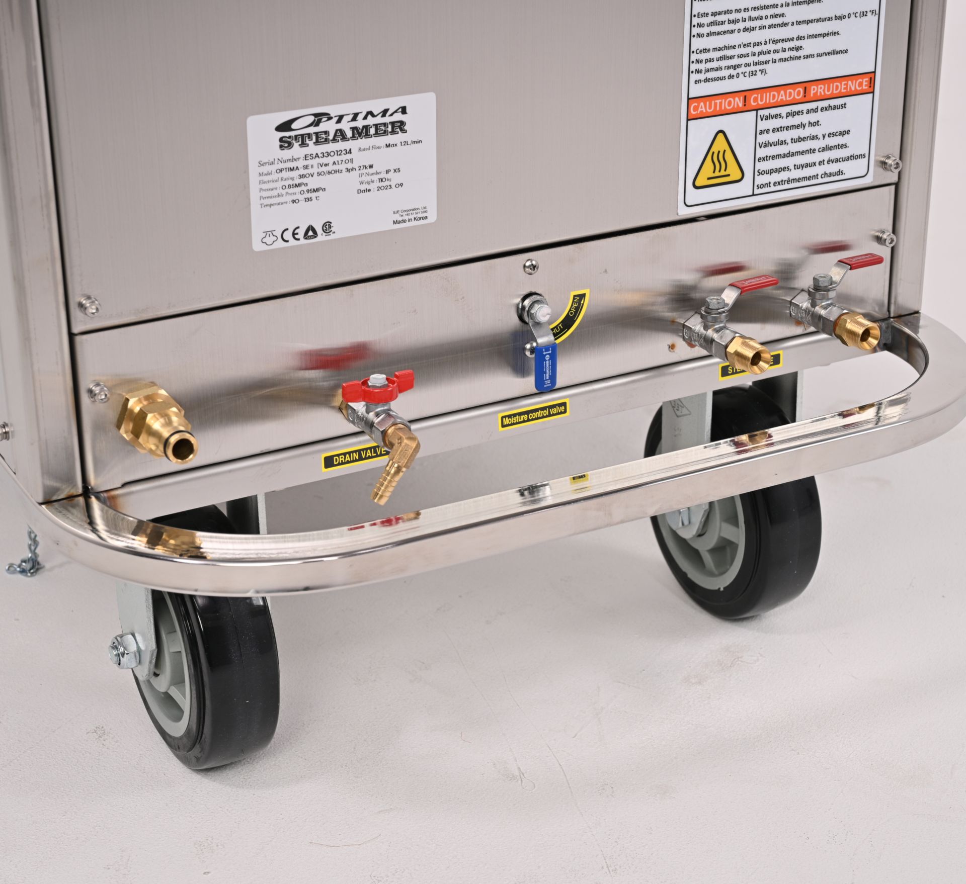 Nettoyeur vapeur sèche industriel électrique inox - Optima Steamer SE-II 18K_2