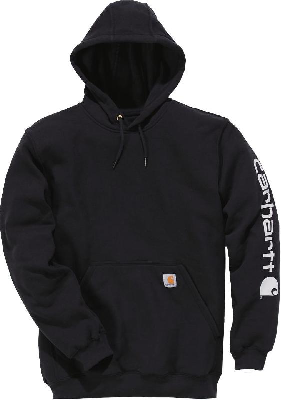 Sweat-shirt à capuche logo Carhartt - Réf : CARK288 - Mélange coton/polyester - Coupe large - Plusieurs tailles et couleurs disponibles_3