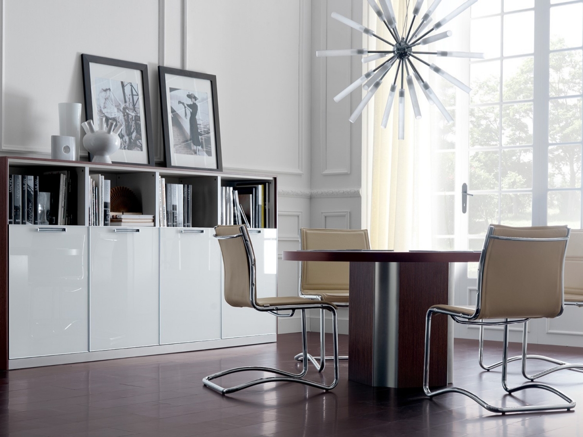 Table de réunion contemporaine en bois - IPSOS - formes géométriques, modulable, finitions haut de gamme_3