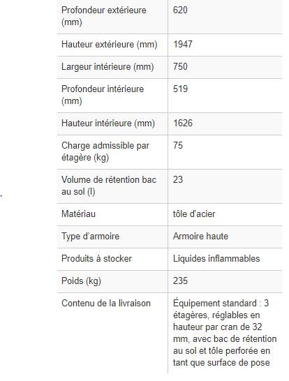 218331W - Armoire de sécurité coupe-feu Basis-Line 30 minutes - 93L, 3 étagères, porte bleu gentiane_3