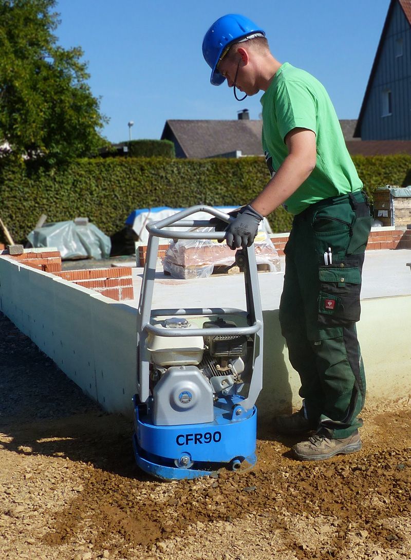 CFR 90 - Plaque vibrante ronde Weber Maschinentechnik - 90 kg - moteur Honda GX 160 - force centrifuge 14 kN_3