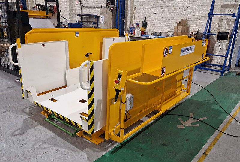 Plateau tournant doubles inclineurs - ergonomique - rotation 360° couronne à billes - charge max 300 kg/inclineur_3