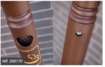 Potelet-cendrier - LIGNE PROVINCE - Pratique et idéal pour l'harmonie du mobilier urbain - Contenance 1500 mégots_3