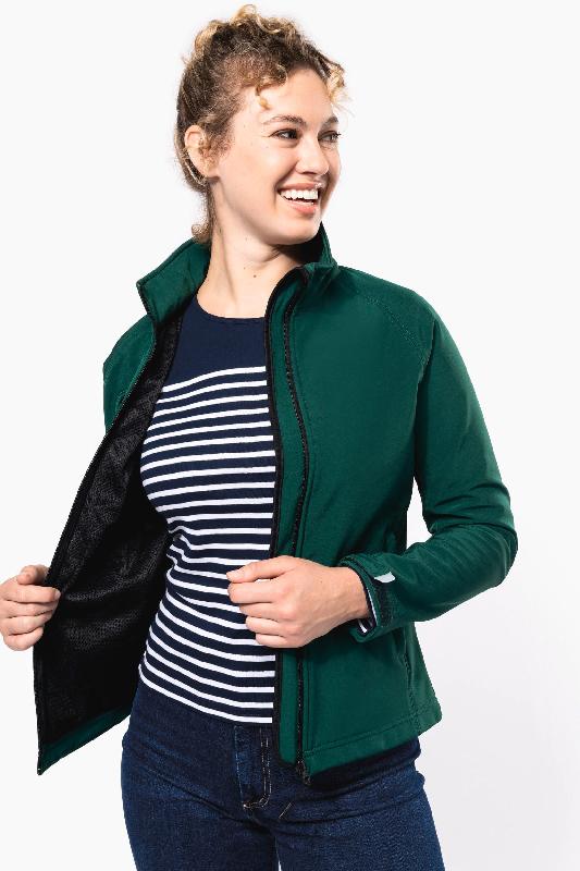 Veste softshell à capuche amovible femme - Réf: K414 - Kariban - Imperméable et respirante_3