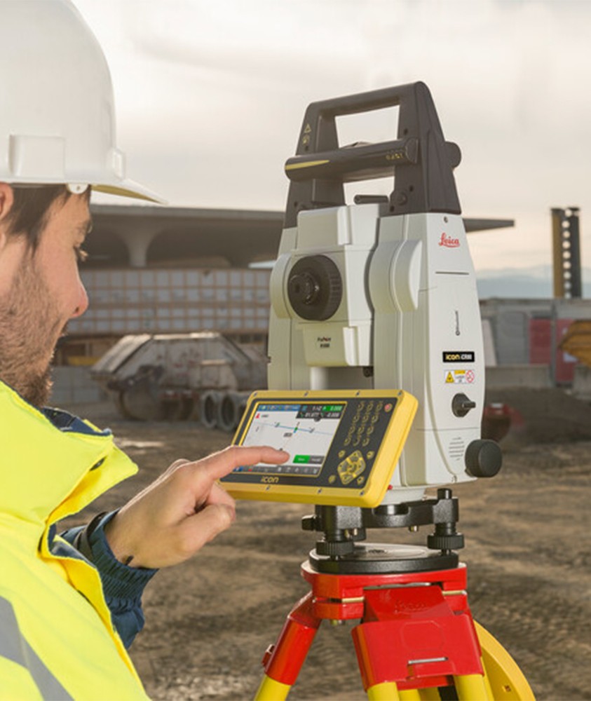Station totale robotisée Leica ICON ICR80 - Précision 5