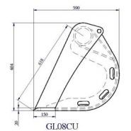 GL 08CU Godet de curage - Lamy les Constructeurs - 1600mm à 2000mm - Pour pelles 7 à 14T - Capacité 350L à 450L_3
