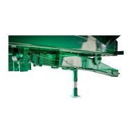 Remorque agricole avec flèche à ressorts et béquille hydraulique