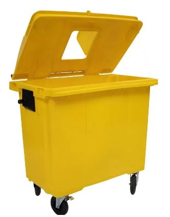 Chariot à déchet - Soco'or - 660L - HDPE haute résistance, roues 200mm, anti-UV_3