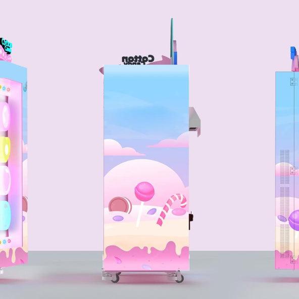 Machine à barbe à papa automatique 2800W M3 - Temps de fabrication 80 à 130 s/p - FESTI MARKET - Ref FM-M3-MCCCS_3