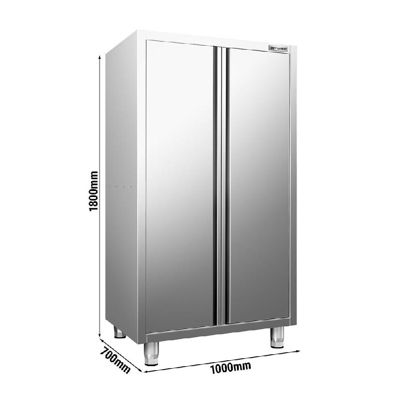 Armoire haute inox P 700 x 1800- 2 portes battantes -_3