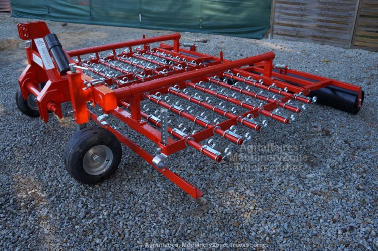 Herse étrille 3 mètres - Jar-Met HS JAR 3000 - rouleau lisse et lame de nivellement en option_3