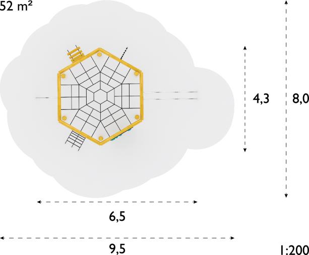 Jeu à grimper en robinier Frego 8038417 - Hags - pour enfants de 5 à 12 ans - 6,5m de long - sécurité optimale_3