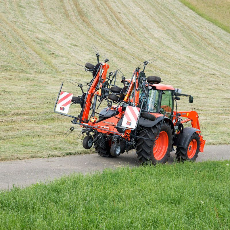 Faneuses TE4046-TE4052-TE6060-TE8080 - Kubota Europe - largeur de travail de 4.6 à 8.05 m_3