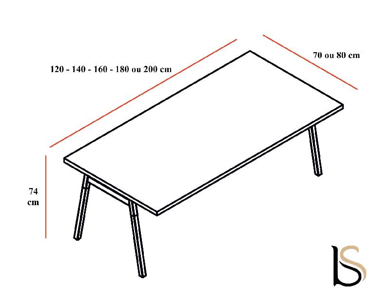 Bureau individuel Ogi Wood - MDD - Anthracite, 160 x 70 cm, Non_4