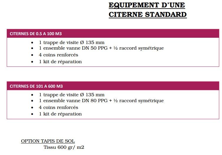 Citerne souple de stockage pour l'eau polluée - RCY - Poids : 1200 gr/m2 - Capacité de 1 à 600 m3_3
