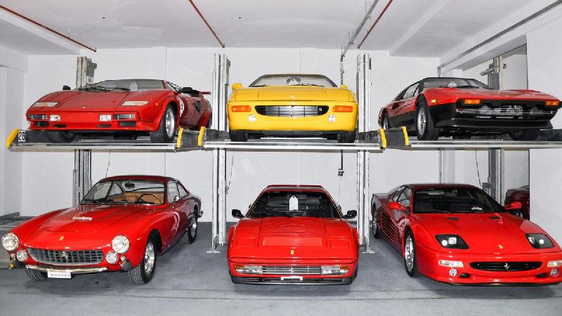 Parking mécanique à stationnement dépendant pour 2 véhicules - Installation intérieure et extérieure - Parklift 411_3