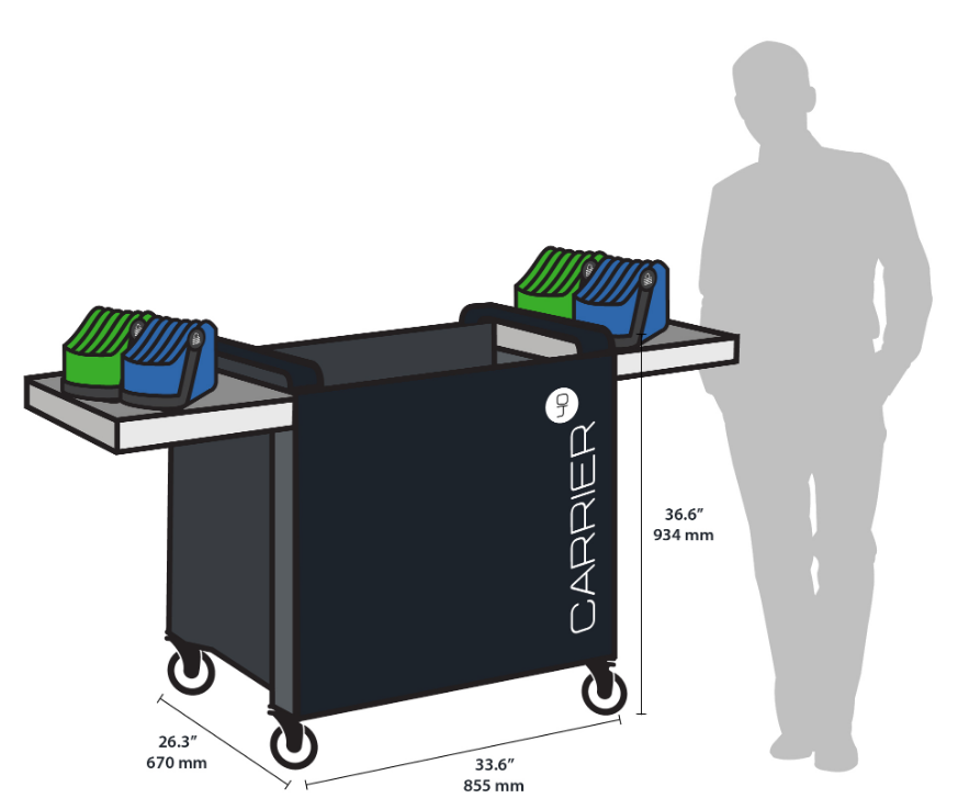 Chariots de rechargement efficaces et ultra-durables - Carrier™ 20, 30 et 40 - jusqu'à 40 appareils compatibles_3