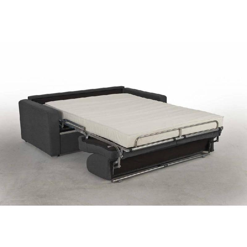 Canapé convertible NIGHT BULTEX - 140x195 cm - Polyuréthane graphite - Matelas confort 14 cm_3