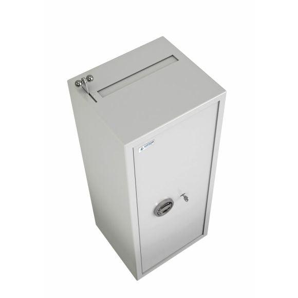 Coffre fort dépôt de fonds - Levier avec système anti-pêche - homologué Classe S1 - HARTMANN SE 902 - serrure électronique_3