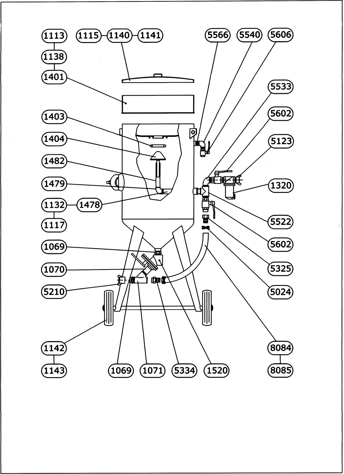 1009 - Compresseur pour sablage - Cabines - Capacité 100 litres avec filtre décanteur et doseur FSV_3