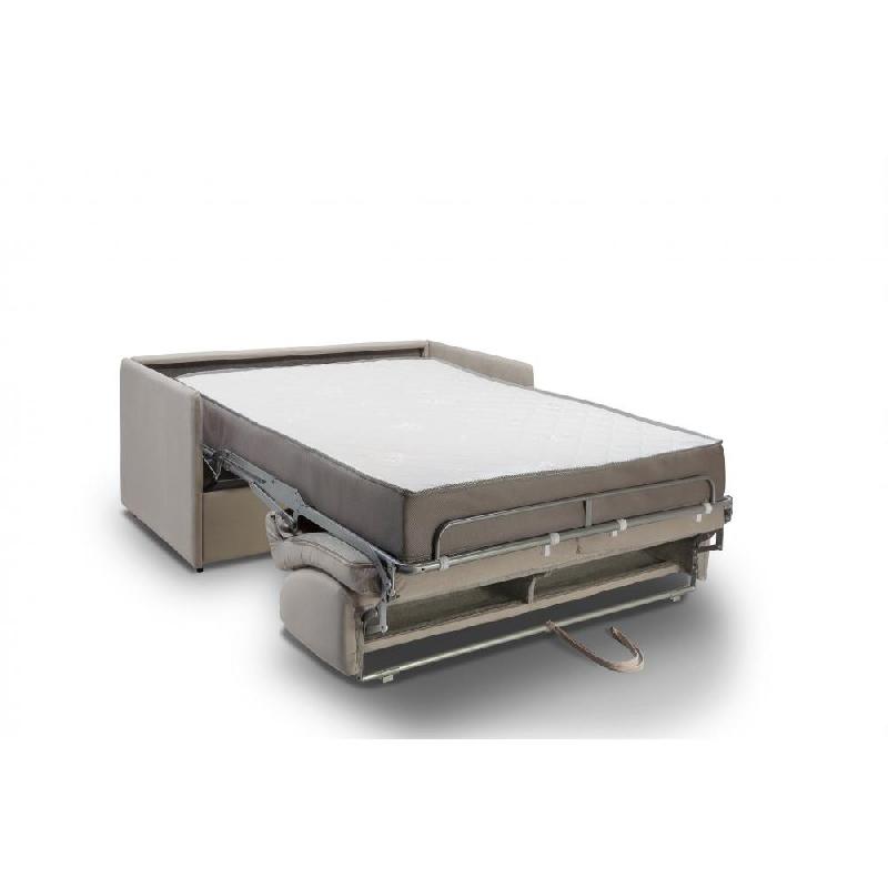 Canapé-lit express Colosse - couchage 140 cm - matelas 22 cm mémoire de forme - velours gris silver_3