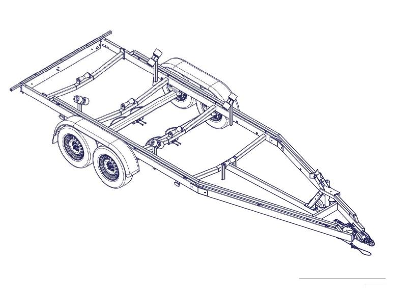 6m30-2m20 2x1350kg - 2700 kg - VLEMMIX - Remorque Porte-Bateau_3