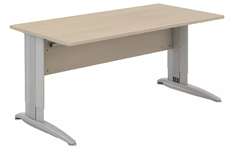 Bureau individuel réglable en hauteur avec goulotte passe-câbles So Enix_3