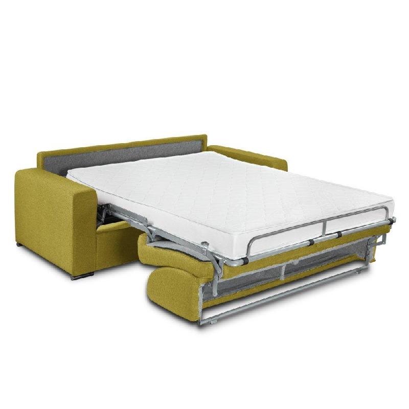 Canapé express Dreamer convertible 3 places - Matelas Excellence Literie 140x197cm - Tissu NEO vert lime_3