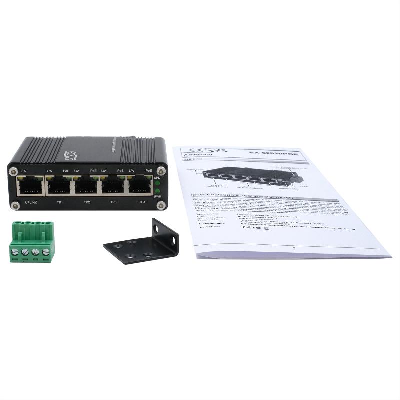 EXSYS EX-62020PoE Switch Ethernet industriel 5 ports PoE_3