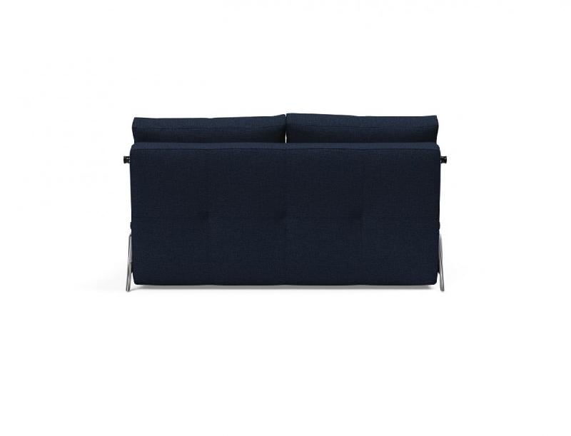 Innovation Living - Canapé design Cubed 02 Alu convertible 160*200 cm - tissu Mixed Dance Blue_3