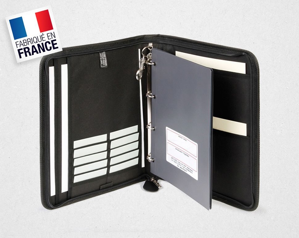 Porte documents véhicule avec dragonne pour accès rapide chauffeur_1