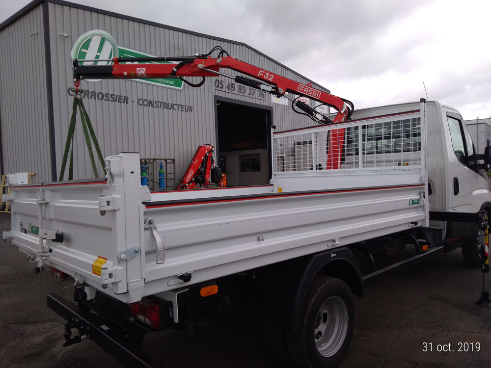 Benne pour véhicule utilitaire léger - PTAC < 3500kg - Longueur de 1m80 à 4m50 - HPC_3