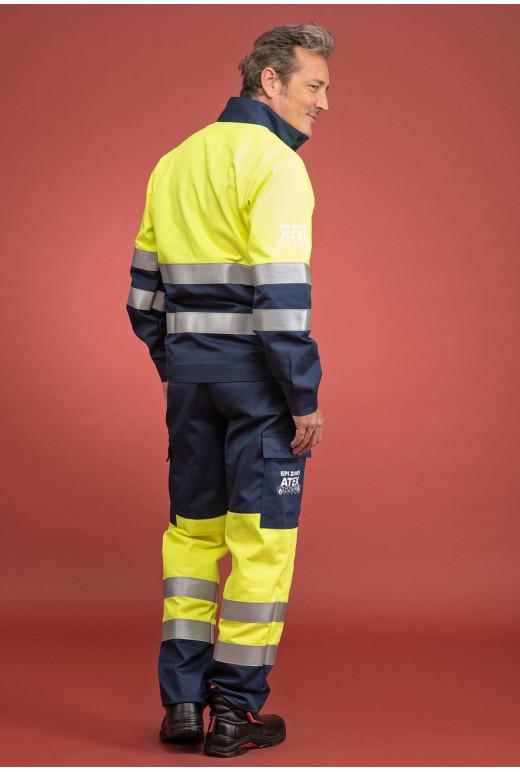 Blouson multirisques ATEX haute visibilité jaune fluo - Réf. 630*ATX - bandes rétroréfléchissantes ignifuges - 5 poches_3
