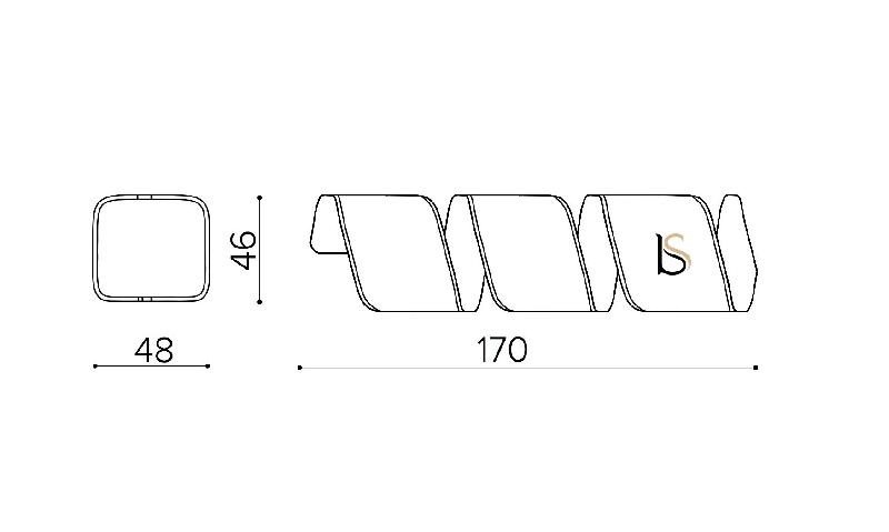 Banc d'accueil ADN - True Design - 3 places_3