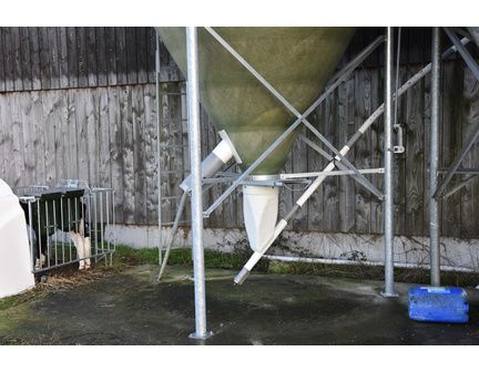Silo d'aliment d'élevage à cône axial translucide - Capacité 9 et 22m3 - Ø2325 - Star_3