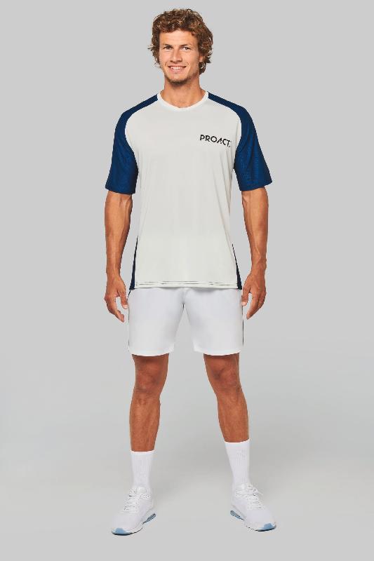 Short de padel bicolore homme - Réf: PA1030 - Ultra confortable avec ceinture élastiquée et plusieurs tailles/couleurs_3