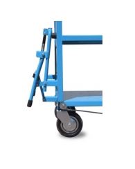 Chariot multifonctions à plateaux - 3 étagères bordées - Capacité 200 kg - Pour entrepôts, bibliothèques et archives_3