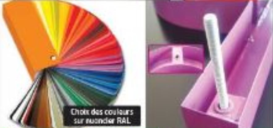 Lettrage 3D pleine aluminium - lettres laquées époxy double traits point par point - relief 10 à 100 mm_3