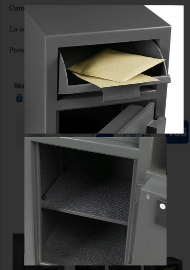 Coffre-fort de dépôt de fonds SR 800 - Hartmann - Ref HED0040N4 - Gamme Essential HED_3