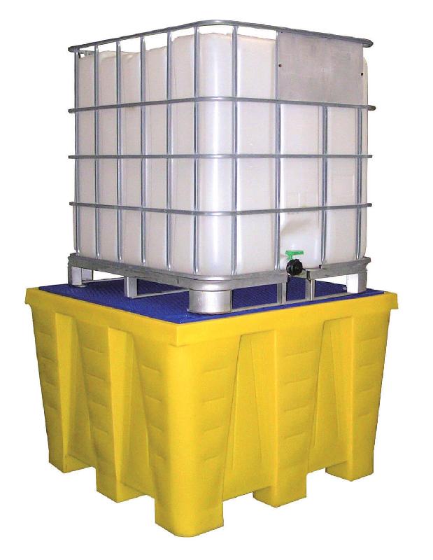 Bac de rétention PE 1200 litres + Caillebotis - Caillebotis acier galvanisé_3