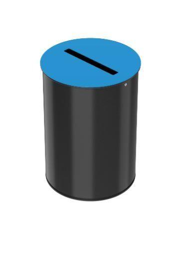 Borne de Tri Neotri - Acier poudré Anti-UV - Capacité 15, 30 ou 50 Litres - Tri papier, verre, métal, plastique et autres déchets_3