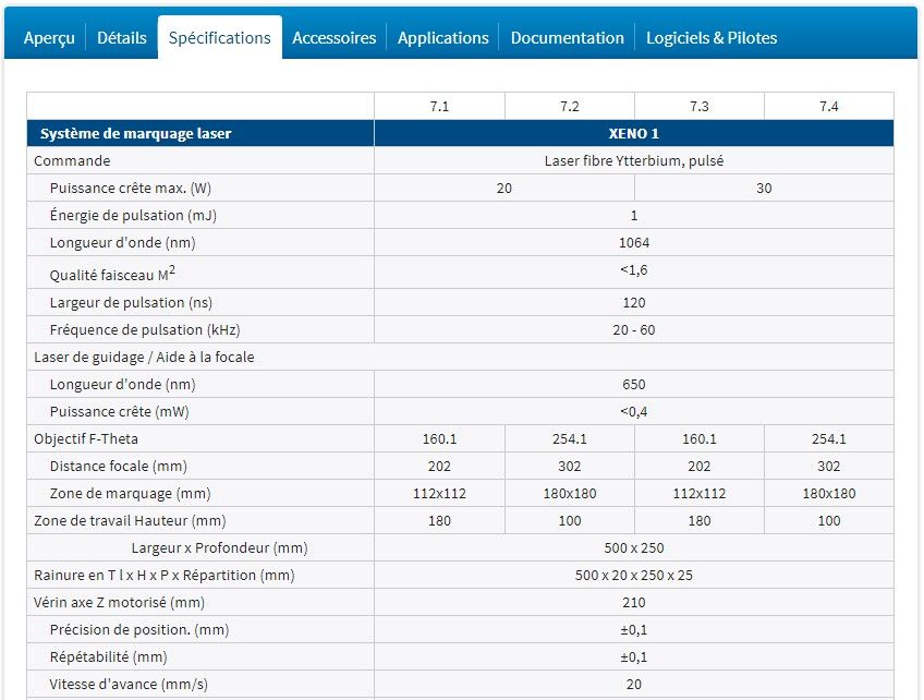 Xeno 1 - Système de marquage laser compact cab - Puissance 20 ou 30 W - Grande surface de marquage_3