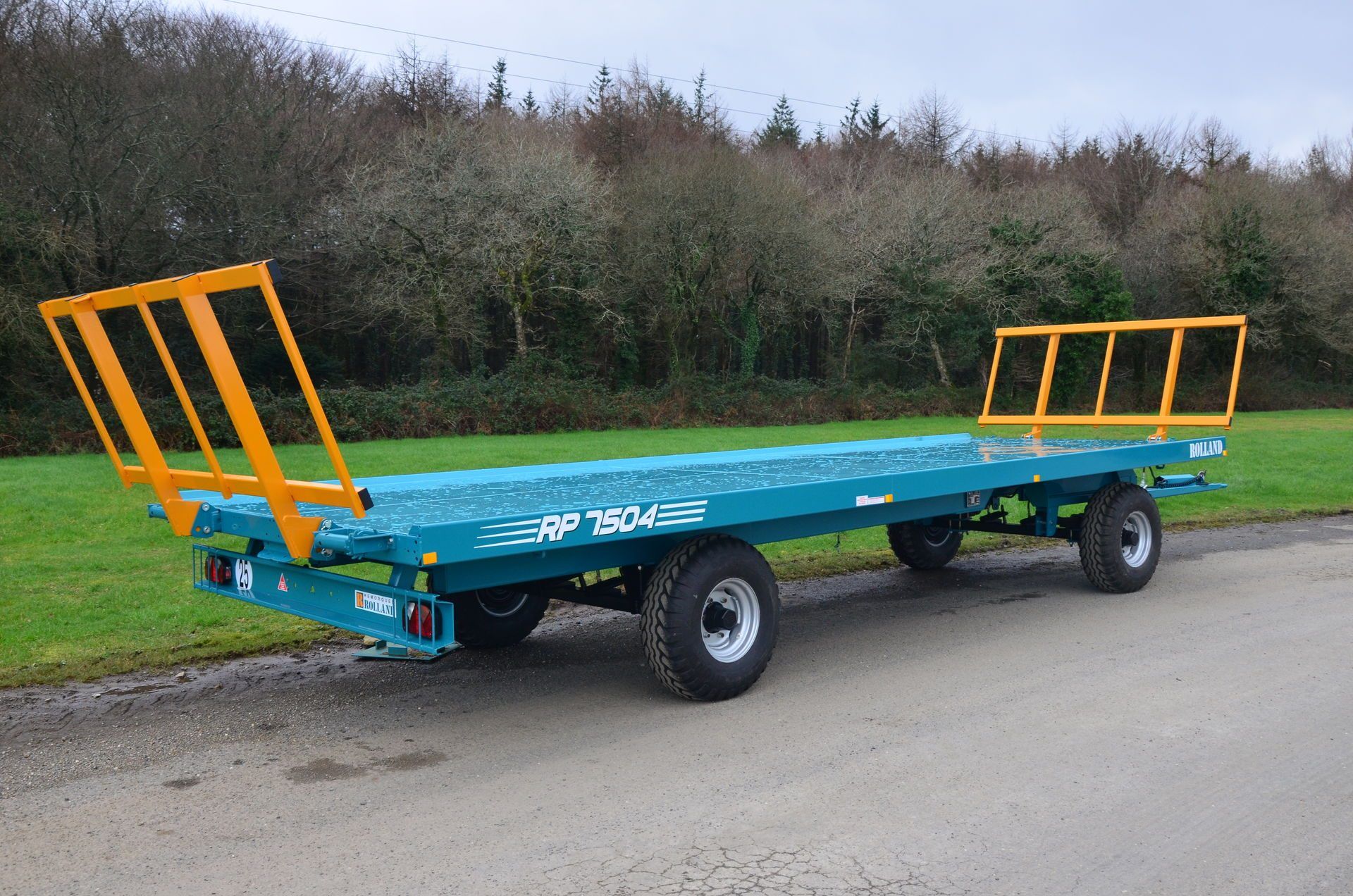 Remorque plateau agricole ch 7504 - golpais - longueur de caisse 7500 mm - ptac 11000 kg_0