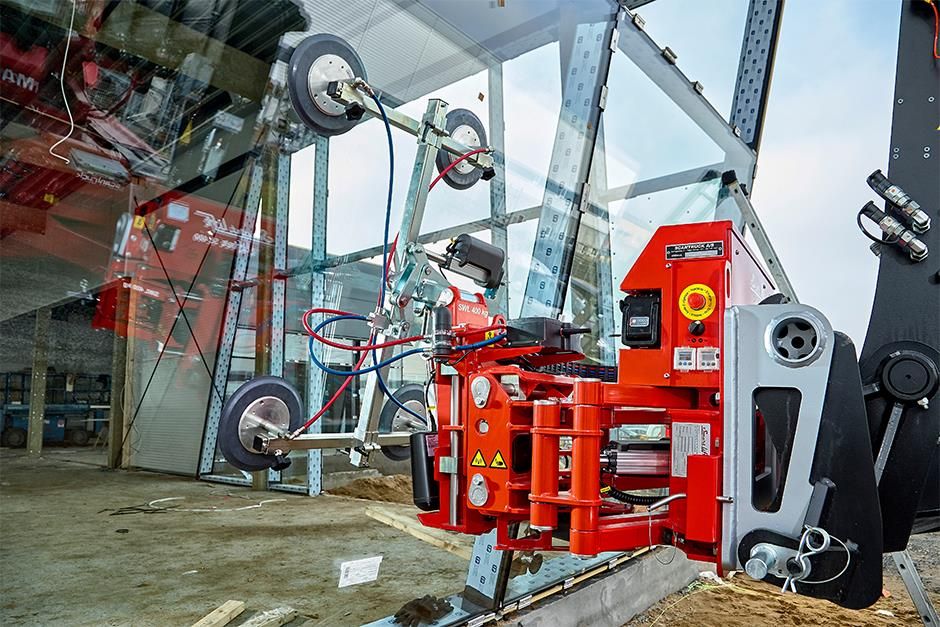 Robot de pose de vitrage léger et indépendant à monter sur n'importe quel élévateur télescopique - SKY LIFTER SL 400 RT_3