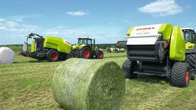 Rollant 455 / 454 uniwrap - enrubanneuse agricole - claas kgaa mbh - balles de 1,25-1,35 x 1,20 m_3