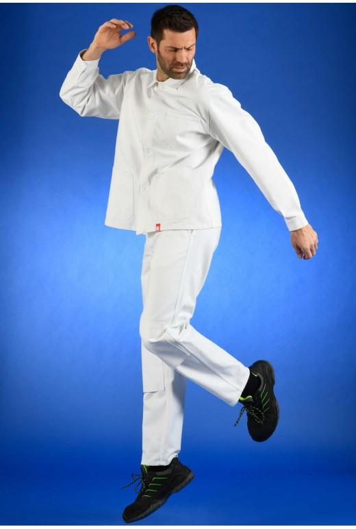 Veste de travail multipoches - Polyester Coton - Réf. 110*pc2 - Blanc, Bugatti, Vert US, Gris Postman_3