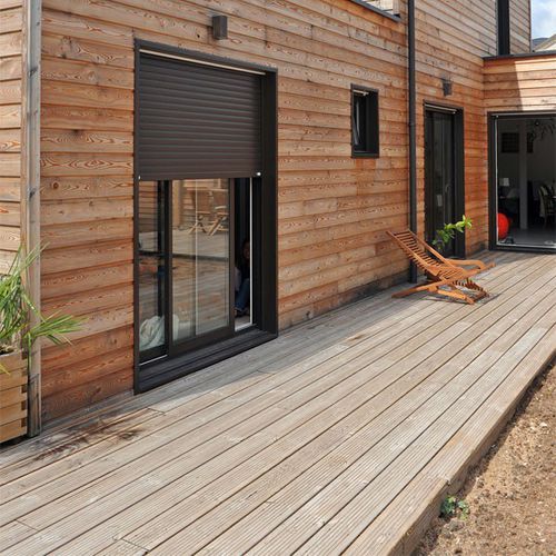 Lames de terrasses en pin - Scierie Sillat - 27x145mm - Autoclave classe 4 avec pigmentation brun_3